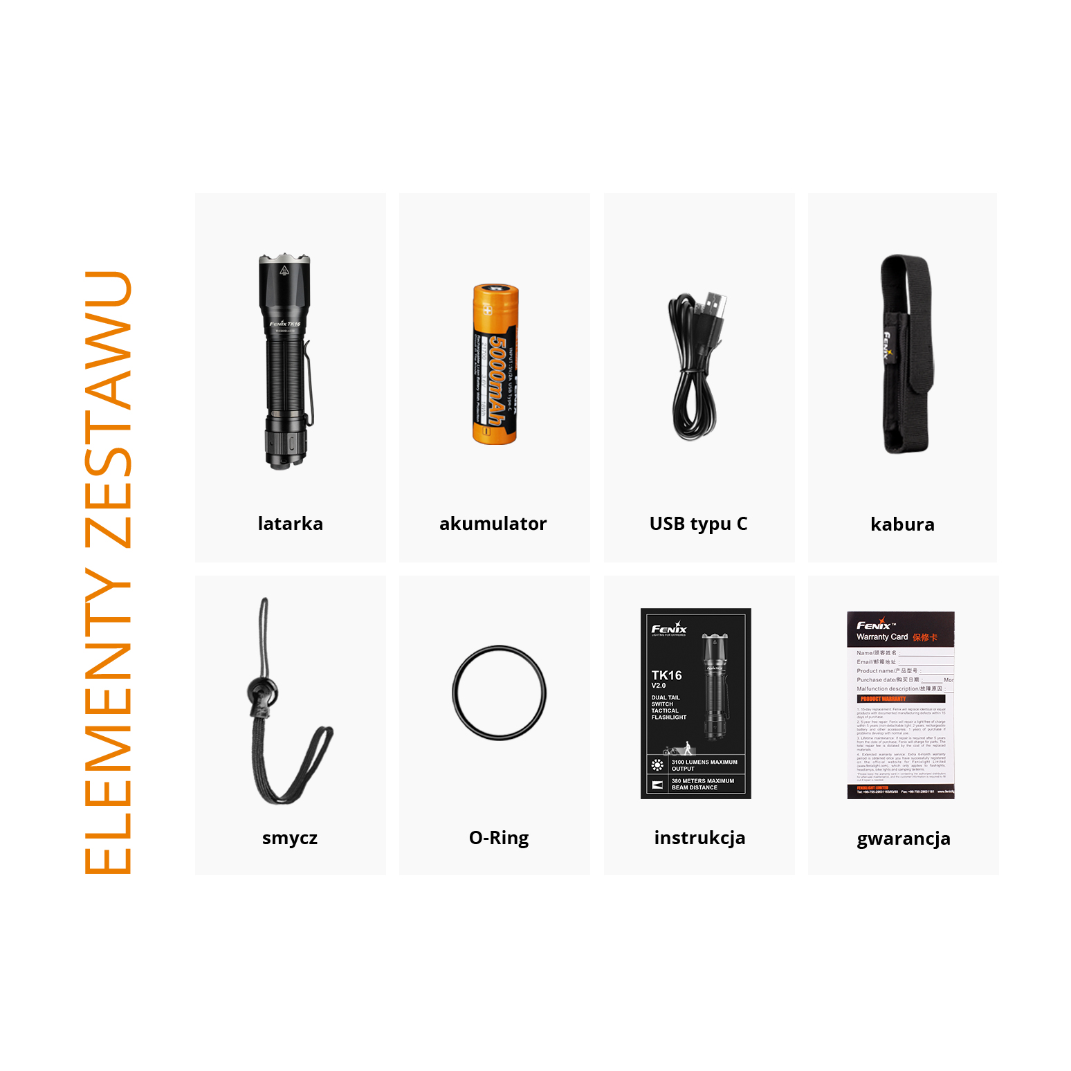 Latarka LED Fenix TK16 V2.0 czarna - obrazek 7