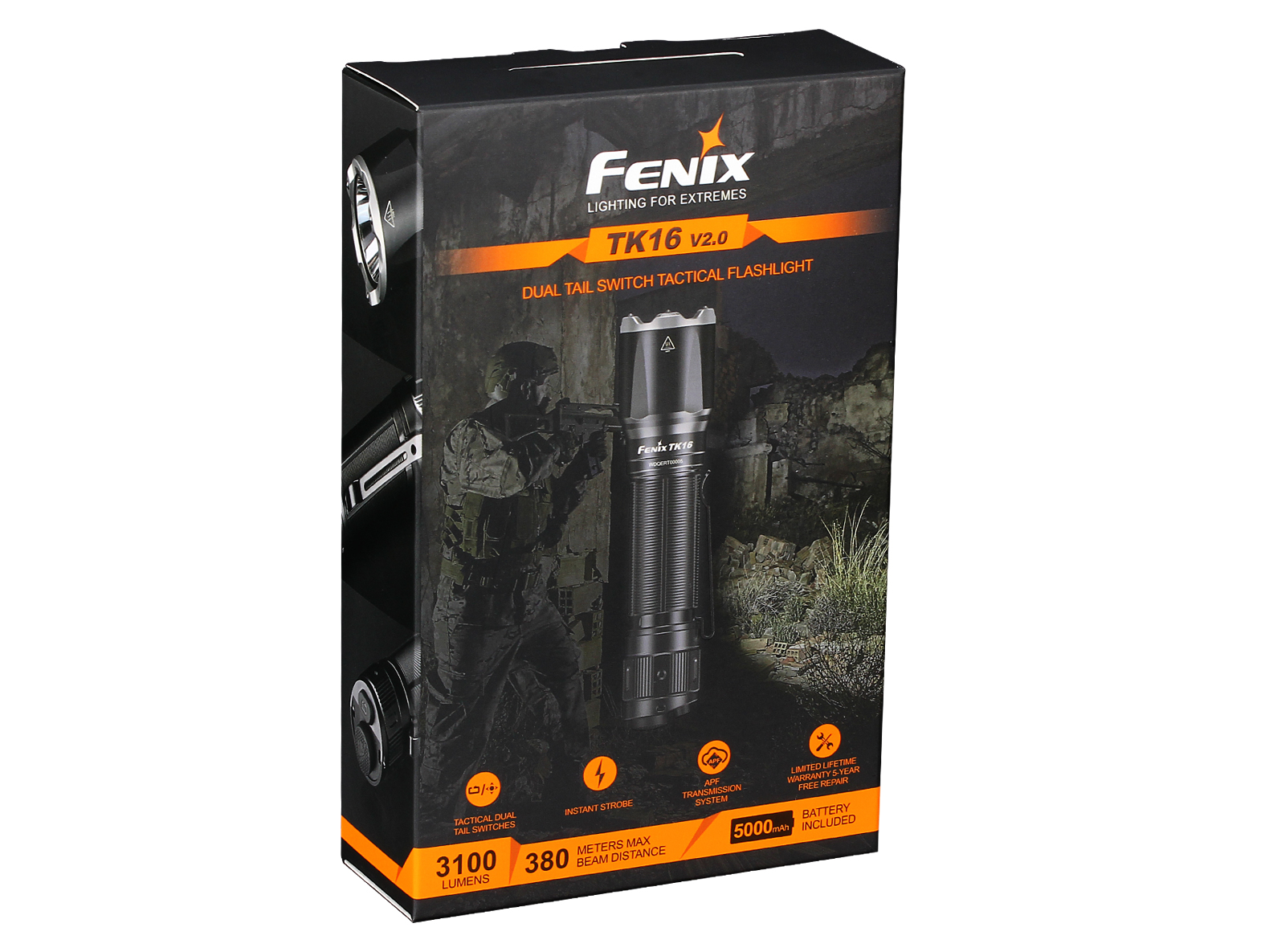 Latarka LED Fenix TK16 V2.0 czarna - obrazek 6